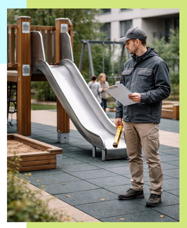 Сертификация детских площадок в Апшеронске от 25620 р. | Алешин-Пшр