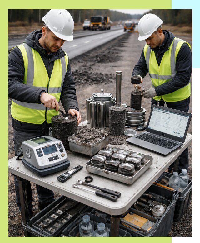 Сертификация асфальта: испытания и подтверждение в Апшеронске