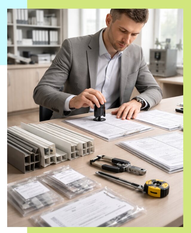 Сертификация ПВХ продукции в Апшеронске от 8711 р., Алешин-Пшр