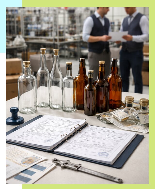 Сертификация стеклянных бутылок в Апшеронске от 25620 р. | Алешин-Пшр
