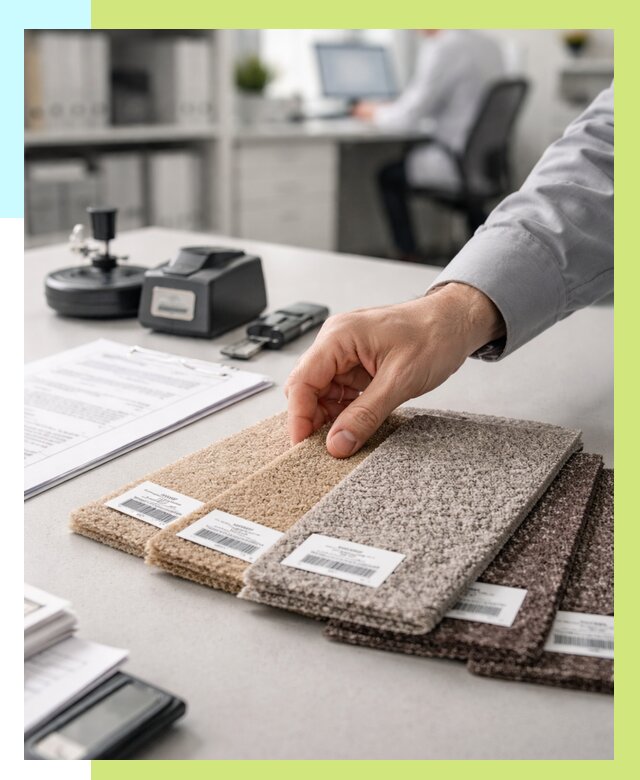 Сертификация ковролина в Апшеронске от 15372 р., Алешин-Пшр