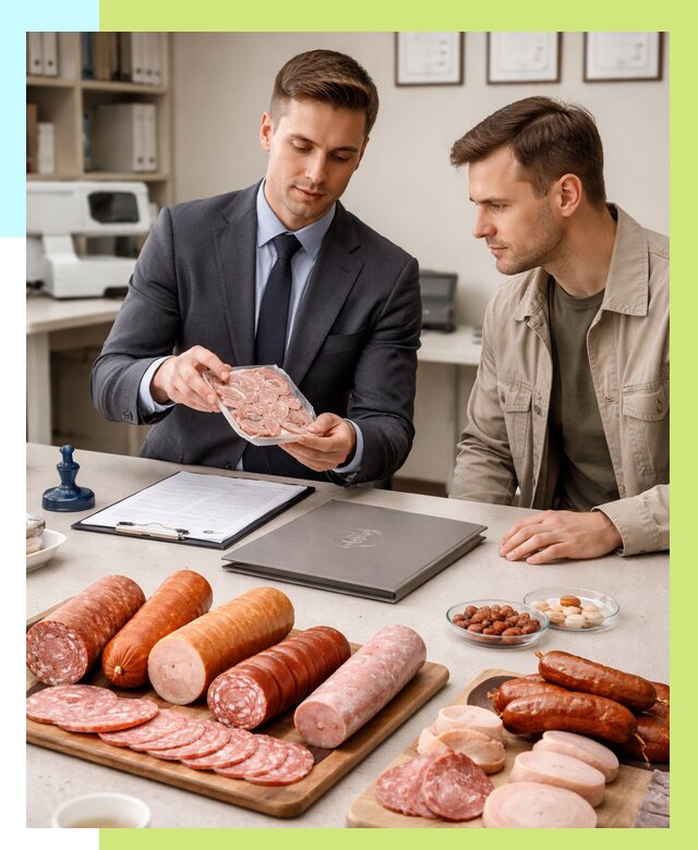 Сертификация колбасных изделий в Апшеронске от 7686 р. | Алешин-Пшр