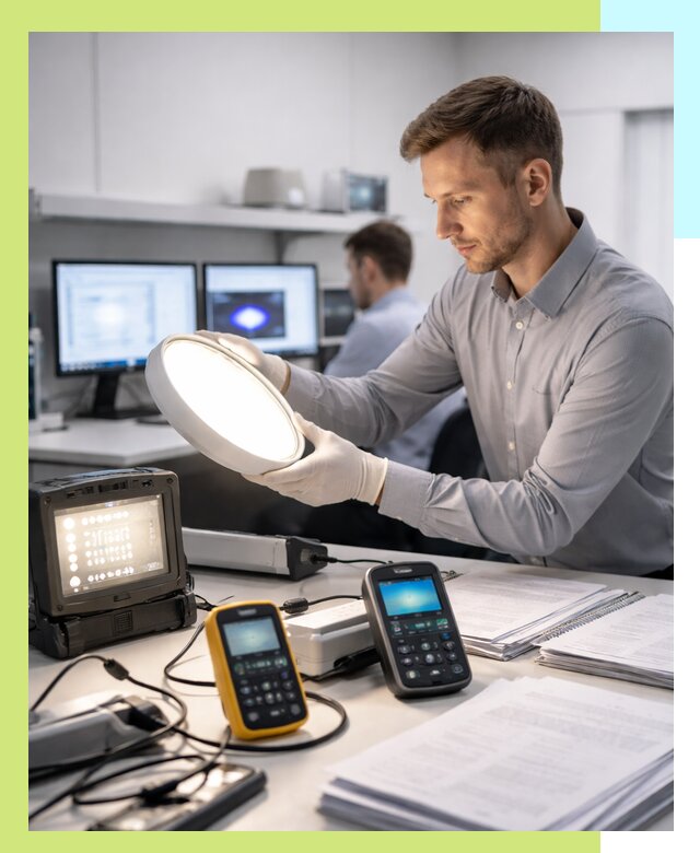 Сертификация светильников в Апшеронске: испытания и оформление