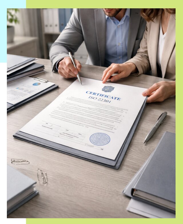 Сертификат ISO 22301 в Апшеронске от 46116 р. | Алешин-Пшр срочно
